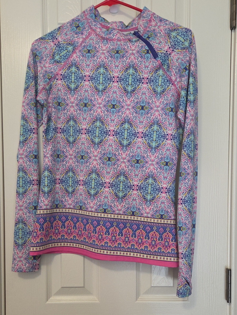Cabana Life rashguard girls top. Size Medium.